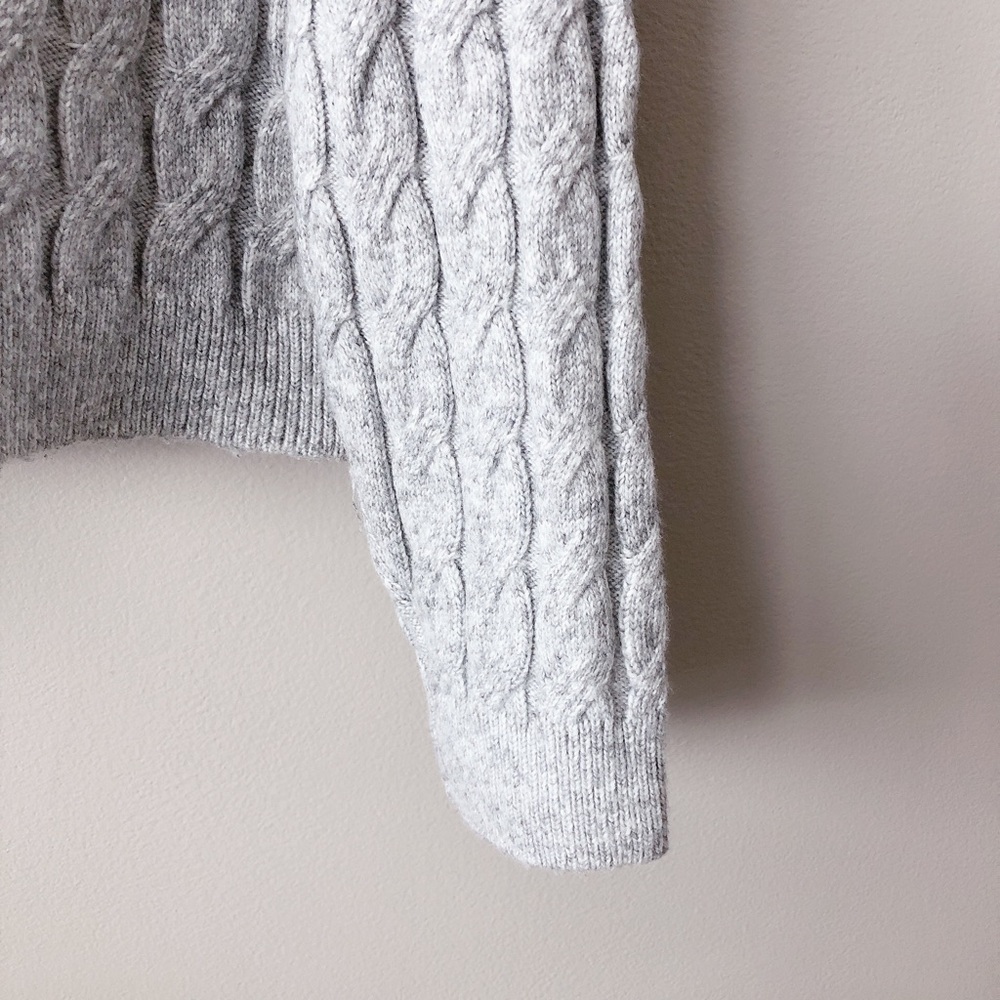 ❗SOLD ❗ Michael Kors Grey cardigan LG cable knit women's sweater - Picture 13 of 14